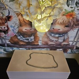 Men's Elegant Silver Chain Necklace